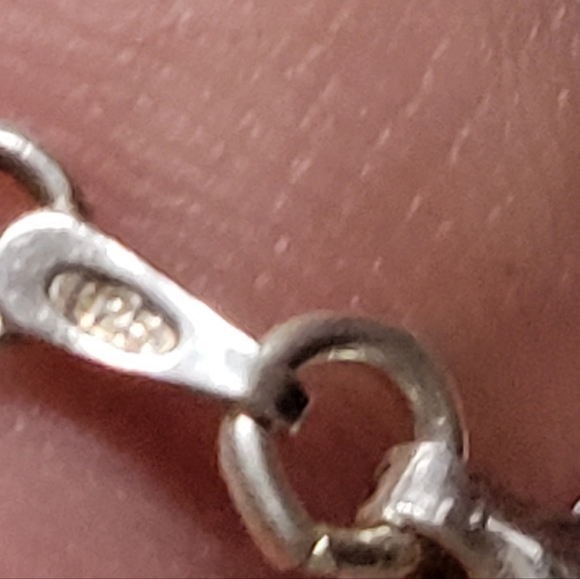 Sterling silver Italy vintage heart link SET necklace and bracelet 😍 - Picture 7 of 7